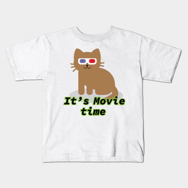 It's movie time Kids T-Shirt by satyam012